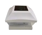 8 Pack White Garden Premium Solar Cap 4" 5" 6" Fence Post Light White SMD LED