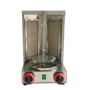 LP Gas Shawarma Grill Machine Spinning Doner Kebab Gyro Griller with 2pcs Burne