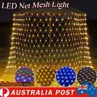 Solar Powered LED Net Mesh Light Fairy String Lights Xmas Garden Wedding Party