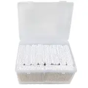 1000 Count Organic Cotton Swabs - Bamboo Cotton Swabs Double round - Ear Sticks,