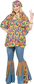 Forum Novelties Women's Plus-Size Hippie Chick Plus Size Costume