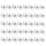 60 Pcs 1 Inch Key Chain Fob Wristlet Hardware for Key Chain Key Lanyard