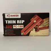 Extended Thin Rip Jig Table Saw Jig Guide for Repeat Narrow Strip Cuts Works Red