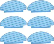 uxcell 6Pcs Washable Cloth Mop Pads Cotton Robot Vacuum Cleaner Accessories for Ecovacs for Deebot 920 950 T5 T5 Max, T5 Power/ N8/ N8 Pro/ N8 Pro+/N10 Plus Replacement Pads