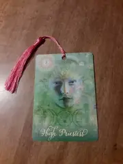 High Priestess- Good Tarot Bookmark Oracle Card Art Deck Gift, Purified &Charged