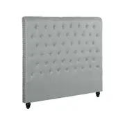 Foret Bed Head Double Size Upholstered Headboard Bedhead Frame Fabric Grey