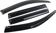 Window Visor Car Windows Visor Fit for Ford Escape Kuga 2013~2019 Vent Door Wind Sun Rain Eyebrow Deflector Cover Sticker Accessories (Color : Black)