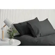 Sheraton Luxury Fitted Sheet Set 1000TC Cotton Rich for Queen Size Bed Fossil