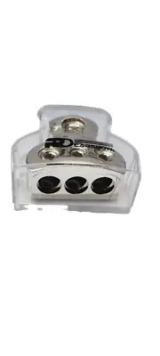 RDCARSHOW DISTRIBUTION BLOCK POWER WIRE SPLITTER 1*0 GAUGE IN 3*4 GAUGE OUT