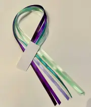 Purple Greens 6 ribbons ea School bookmark Large Bible College Study Text Books