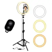 5 Core 12" Selfie LED Circle Light Adjustable Tripod Stand & Phone Holder