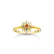 THOMAS SABO Ring with sun and colourful stones