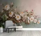 3D Flower Oil Painting Self-adhesive Removeable Wallpaper Wall Mural