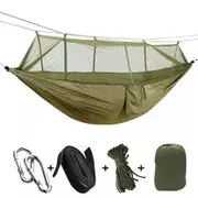 Fin Double Person Outdoor Travel Camping Tent Hanging Hammock +Mosquito Net Portable