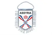 Mini banner flag pennant window mirror cars country banner assyria assyrian