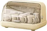 Baby Bottle Dryer Box - Covered Shelf for Worktop, Large Organiser for Teats and Breast Pump Parts, Sterilised Storage for Baby Food Accessories