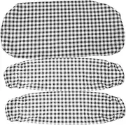 Elastic Waterproof Picnic Tablecloth Set Bench Cover 30x72 Inch Checkered 3pc Outdoor Bench Covers