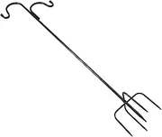 Generic 1pc Shepherd Hook Ground Anchor Heavy Duty Shepherds Hook Double Shepperds Hooks Hanging Plant Stand Hanging Garden Pot Plant Stand Pole Anti Bolt Shepherds Stakes Stand