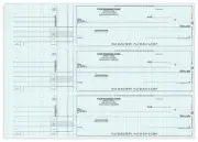 3-On-A-Page General Disbursement 1 Part Business Size Checks / Item: IPPFS