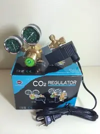 在飛比找Yahoo!奇摩拍賣優惠-招財進寶 台灣雅柏UP CO2精密水草錶 電磁閥 1對1雙錶