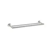 Nero Dolce 700mm Double Towel Rail Brushed Nickel NR3630DBN