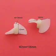 Toy Accessories Left Hand Right Hand 26mm 22mm Propeller 2-Blades Nylon Props Compatible with 2mm Shaft DIY RC Toy Boat Marine Submarine (Color : 10pairs 26mm Prop)