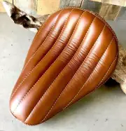 Seat Chopper Harley Sportster Bobber Bates Style Vintage Distressed Tuck Roll