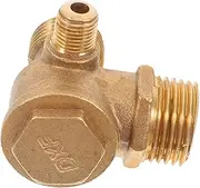 Air Compressor Copper Check Valve Non Return Valve for Air Tools Compressor Kits Threaded Design Prevents Gas Backflow User Friendly Versatile Applications
