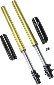 YC Yier 28.9" 735mm 45/48mm Complete Front Forks Shock Suspension Gold Forks for 14"-19" Wheels 70cc 90cc 110cc 125cc 140cc 150cc 160cc 200cc Trail Pit Dirt Bike Motorcycle Apollo Taotao SSR CRF