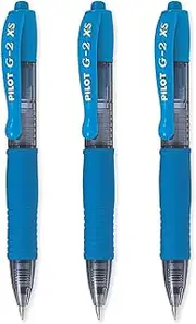 Pilot G2-XS7 Pixie - Mini Rollerball Pens - 0.7mm Nib 0.4mm Line Width - Light Blue (3)