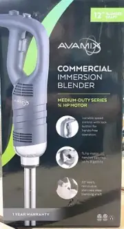 AvaMix 928IBMD12BX 12" Commercial Variable Speed Immersion Blender 3/4hp w/Kit