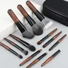 Makeup Brushes Set 12 Pcs Mini Travel Makeup Brush Set with Case, Travel Brush S