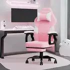 Pink Gaming Chair Computer Office Chair with Footrest, Kawaii Gaming Chairs for