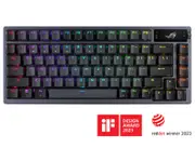 ASUS ROG AZOTH/NXSW/PBT (Snow Switch) Gaming Keyboard, OLED Display, NX Snow Switch, 75 Keys, Tri-mode Connection, Quiet ROG AZOTH/ PBT/ BLK SNOW SWITCH