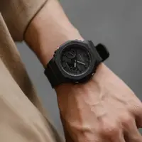 在飛比找蝦皮購物優惠-Casio G-SHOCK 八角農家橡樹 雙顯橡膠腕錶 黑 