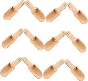 MUSISALY 12pcs Wooden Mini Spoons for Measuring Bath Salts Tea Leaves Coffee Grounds Portable Versatile and Convenient Small Scoops for Jars and Canisters