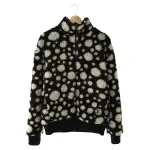 【二手名牌BRAND OFF】LOUIS VUITTON LV 路易威登 YK INFINITY DOTS FLEECE 黑白色 外套 1AB6HF