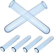 Mipcase 6pcs Clear Hydroponic Test Tube Vases for DIY Flower Arrangements Desktop Plant Propagation Tubes Elegant Minimalist Decor for Home and Office