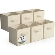 Sorbus Fabric Storage Bins 13" Foldable Cubes With Handles - 6Pk