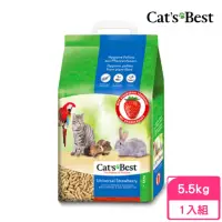 在飛比找momo購物網優惠-【CAT’S BEST 凱優】草莓味粗顆粒木屑砂 10L/5