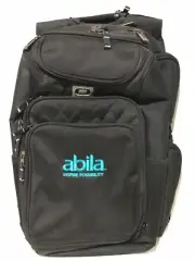 Abila Logo OGIO Black Backpack/Laptop Bag (Employee Only) w 12 Zippered Pockets