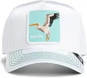 [Goorin Bros.] Great Escape Collection Trucker Hat for Men and Women, White/Opulent Garden, One Size