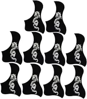 GREENADSCAPE 10pcs Acoustic Guitar Pickguards Scratch Plate for Folk Classical Guitars Durable Protector Easy Installation Essential Accessory for Guitarists