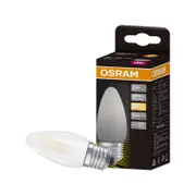 Osram 4W 470lm Warm White Frosted Filament LED Candle E27 Light Globe