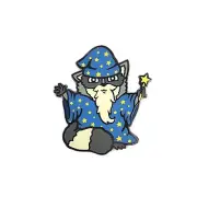 Wizard Raccoon Animal Golf Ball Marker with Magnetic Hat Clip, Funny Golf Gift