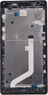 LYX for Xiaomi Redmi (4G Version) Front Housing LCD Frame Bezel(Black) (Color : Black)