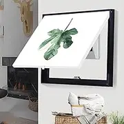 Wall Box， Restaurant Wall Painting Single Layer Electric Flip Counters Decorative Electric Picture for Paintings Counter Decoration Hide Paintings De(B,60x50cm)