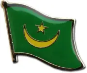Mauritania Country Flag Bike Motorcycle Hat Cap lapel Pin