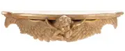 Antique Console Angel Head Putto Wall Bracket Baroque Hängekonsole Gold Shelf