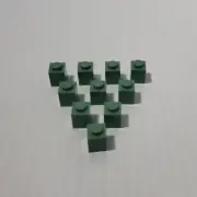 LEGO 1 x 1 Brick SAND GREEN (x10) 3005 NEW REPLACEMENT PARTS
